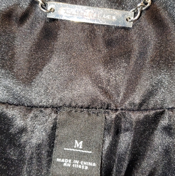 White House Black Market Women's Size Medium Quilted Black Puffer Vest - Picture 7 of 9